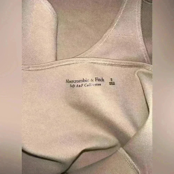 Abercrombie Soft A&F Ponte Notch Bodysuit in Tan, Size Small, Never worn - Picture 3 of 3